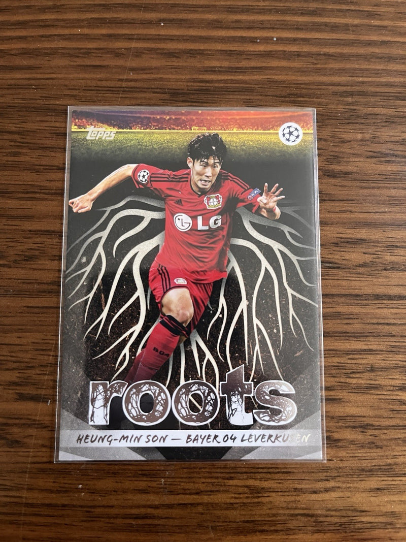 Topps UEFA Champions League Roots Insert Heung Min Son Bayer 04 RT 60