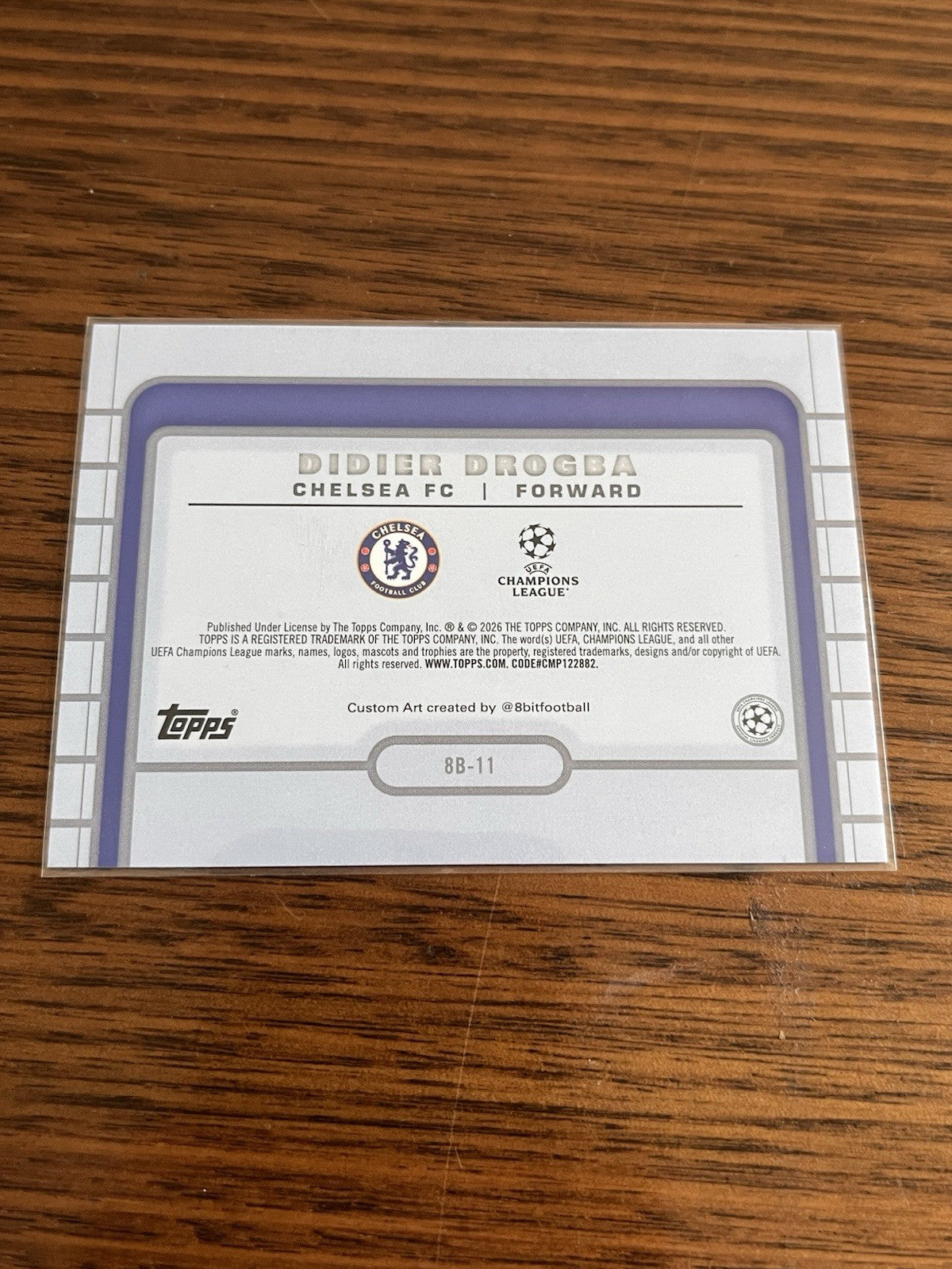 Didier Drogba Insert Topps UEFA Champions League Chelsea FC 8B 112