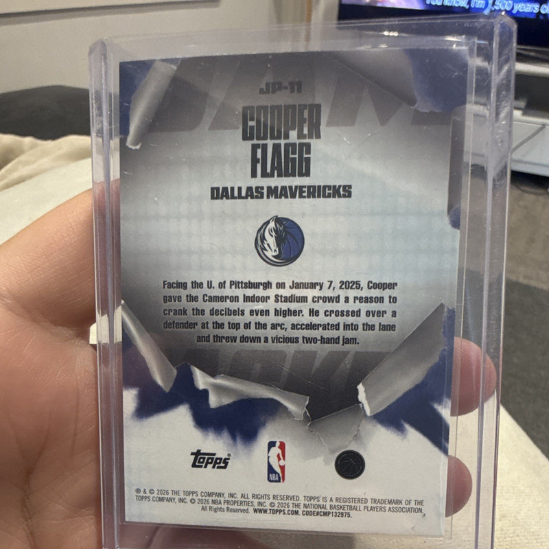Cooper Flagg Rookie Insert Packed JP 11 NBA Hoops Dallas Mavericks1