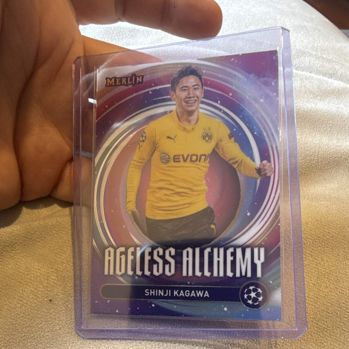 Shinji Kagawa Ageless Alchemy AA 25 Merlin UEFA Champions League Insert2