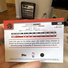 Scottie Barnes Insert Topps Holiday H25 Toronto Raptors 2024 25 NBA1