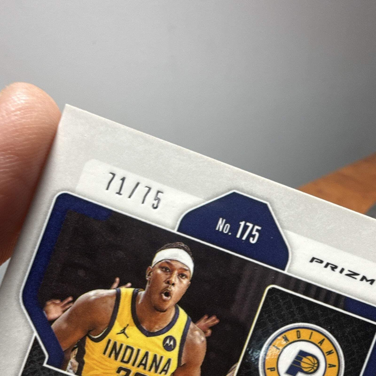 Panini 2021 22 Prizm Myles Turner Indiana Pacers #175 Serial Numbered 71/752