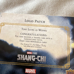 Upper Deck Shang-Chi Legend Ten Rings Logo Patch Insert SCP-1 Wenwu Tony Leung2