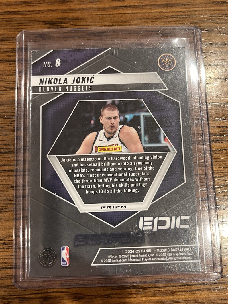 Panini 2024 25 Mosaic Nikola Jokić Epic Performers No. 8 Prizm Denver Nuggets2