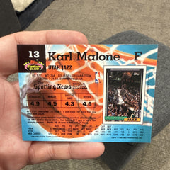 Topps Stadium Club 1992 Karl Malone Utah Jazz #13 Rookie Basketball Card1