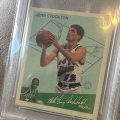 Fleer 1997 98 John Stockton Goudey Greats Insert #13 AiGrading 9 Mint2