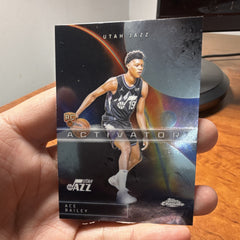 Topps Ace Bailey Rookie Activators AC-15 Topps Chrome 2025 Utah Jazz0