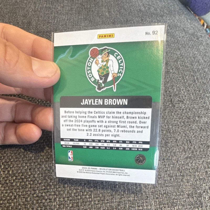Panini 2024 25 Revolution Jaylen Brown Parallel/Variety Boston Celtics #921