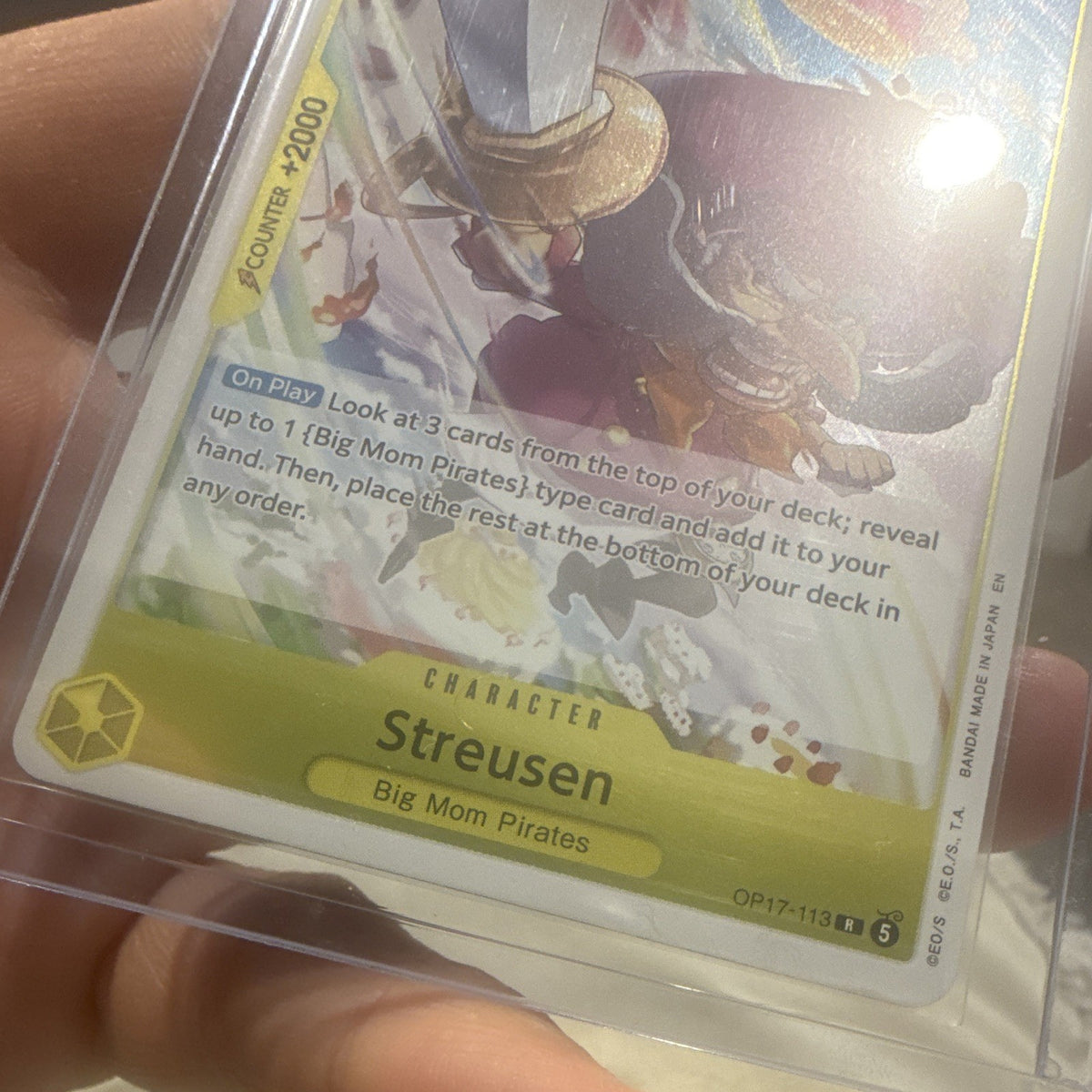 Bandai Streusen Character R OP 17 OP17 113 English 2000 Power Cost 13