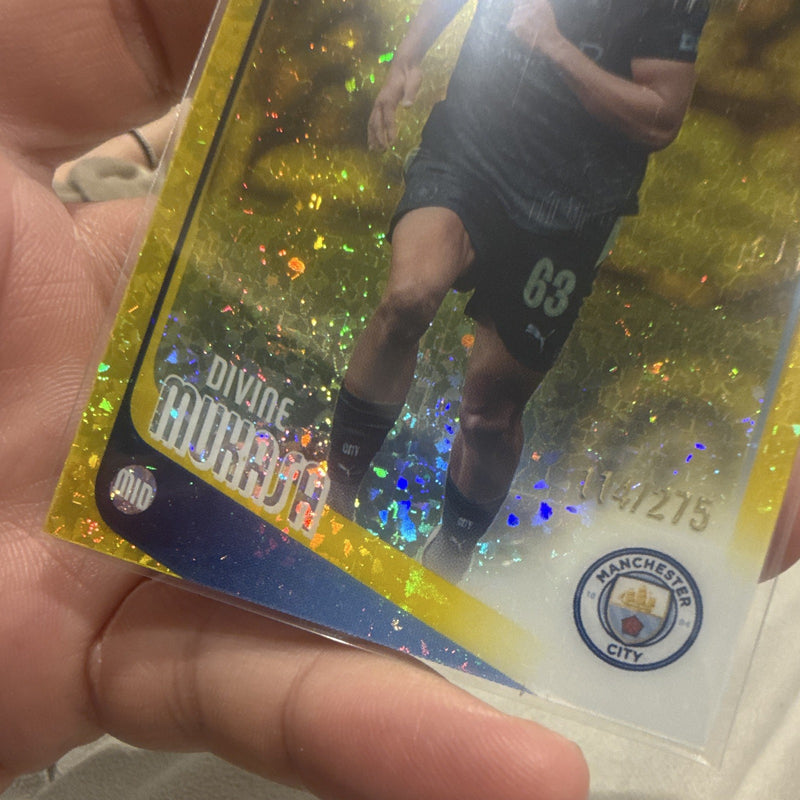 Topps Chrome Divine Mukasa Rookie Gold Refractor /275 UEFA CL 49 114/2753
