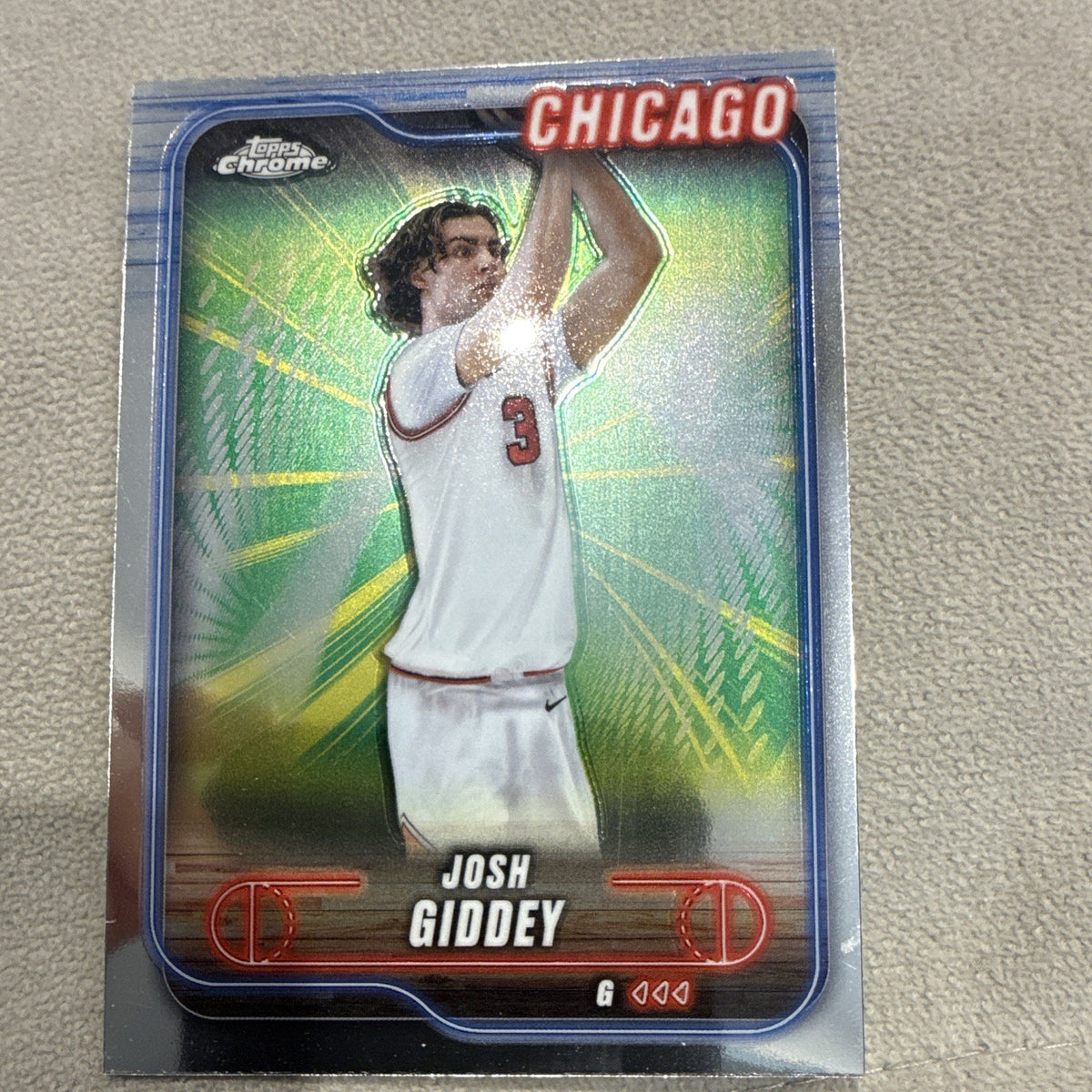 Topps Chrome Josh Giddey Chicago Bulls #76 2025 Basketball Trading Card0