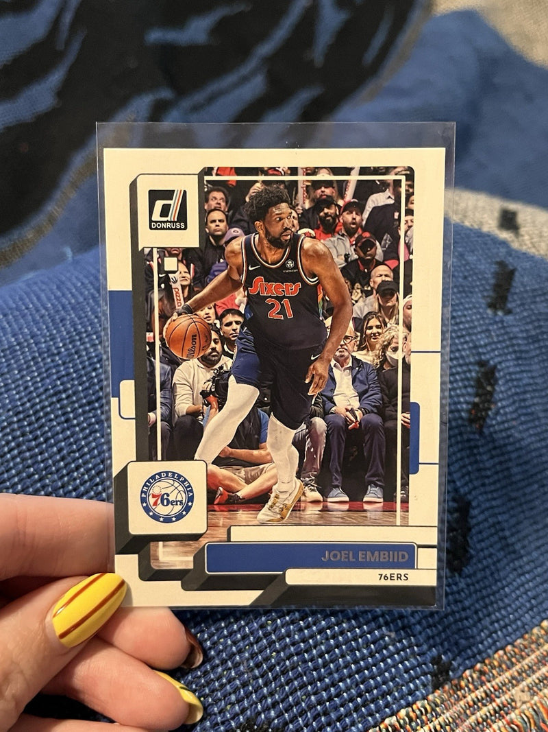 Panini Donruss 2022 23 Joel Embiid Base Set Philadelphia 76ers #210
