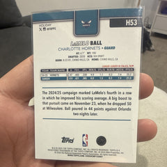 Topps Holiday 2024 25 LaMelo Ball Insert Basketball Charlotte Hornets H531