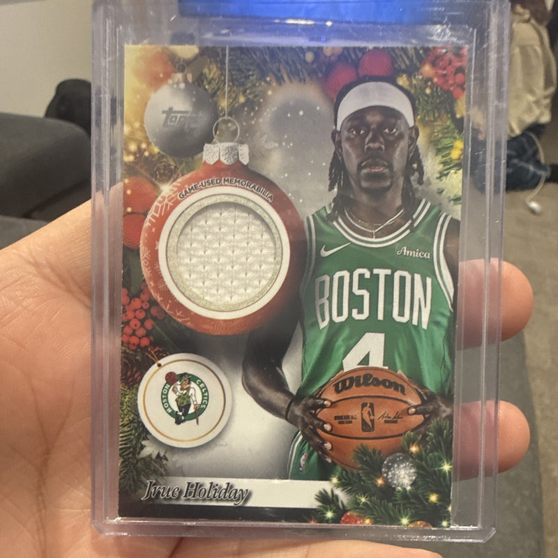 Topps 2025 Holiday Mega Basketball Jrue Holiday Celtics Player Relic PR JHO0