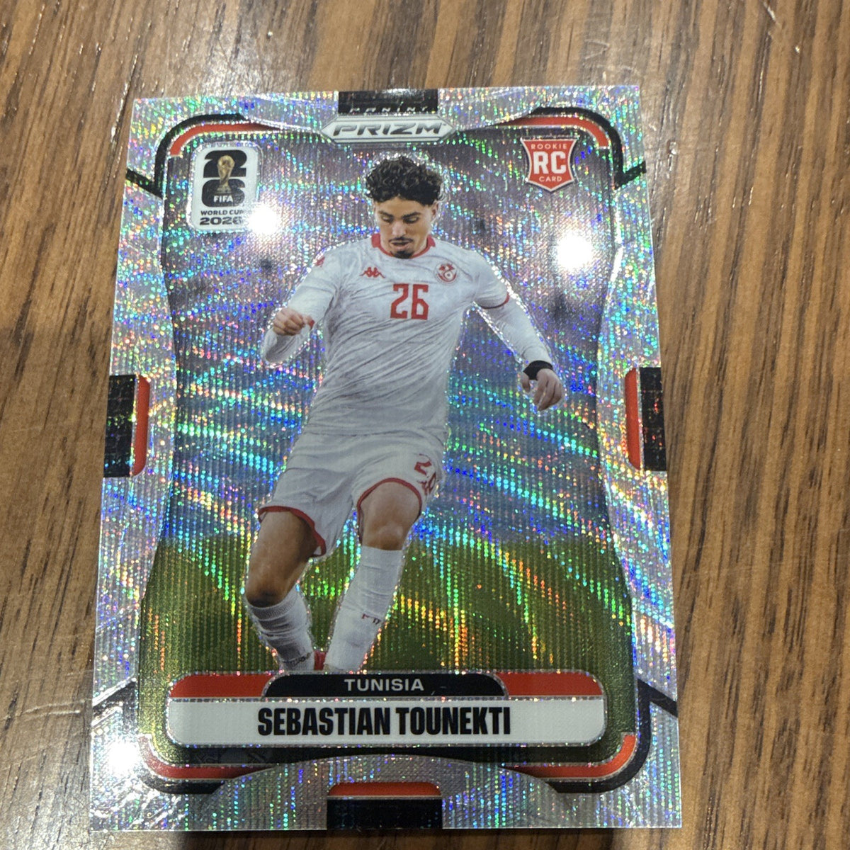 Panini Prizm FIFA World Cup 2026 Sebastian Tounekti Rookie Tunisia #4270