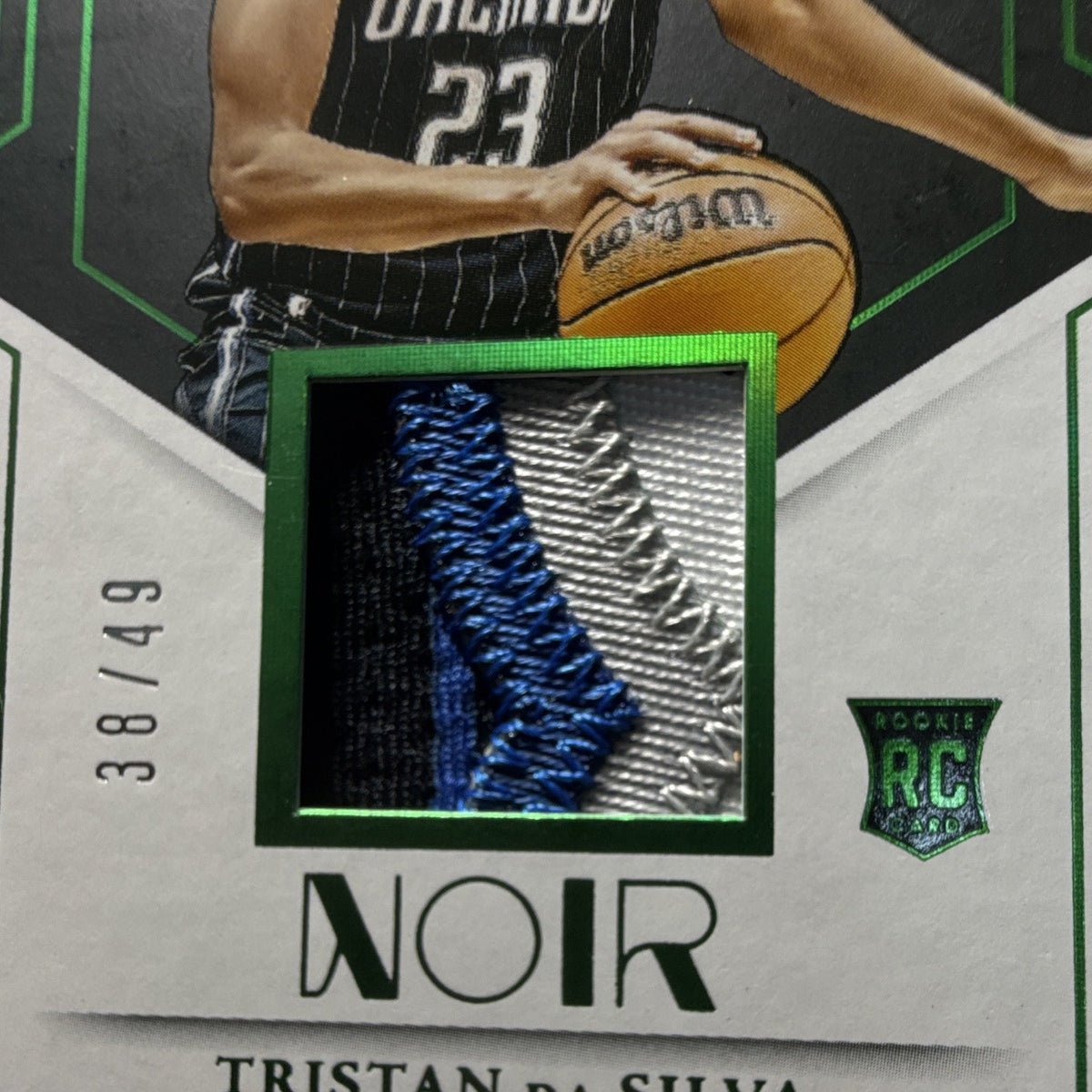 Panini Noir 2024 25 Tristan da Silva RC Patch Elegant Décor 38/49 Magic1