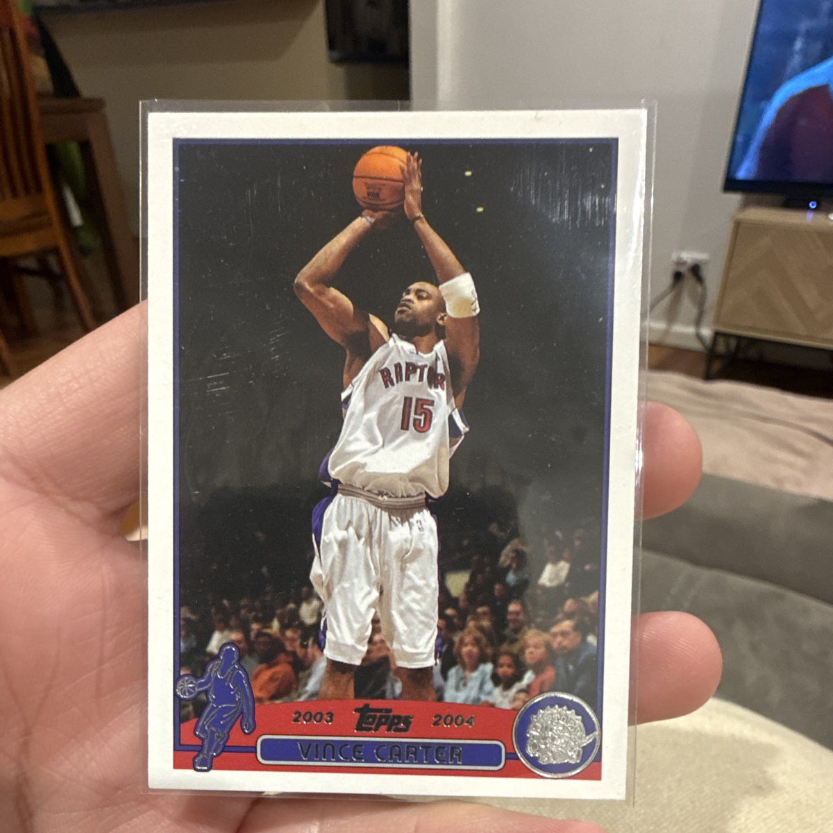 Topps Vince Carter Base Set 2003 04 Toronto Raptors #15 NBA Basketball Card0