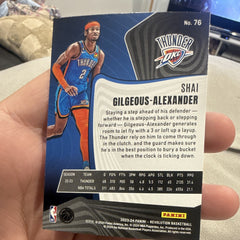 Panini Revolution 2023 24 Shai Gilgeous Alexander Parallel #76 Thunder1