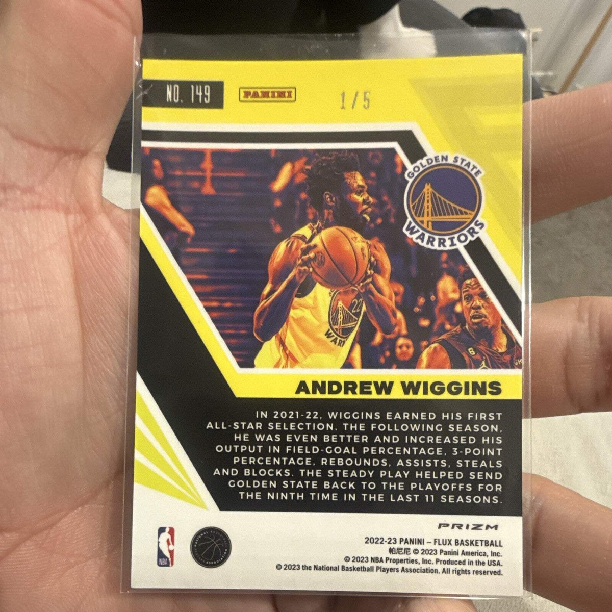 2022 23 Panini Flux Basketball Andrew Wiggins Warriors #149 Green 1/51