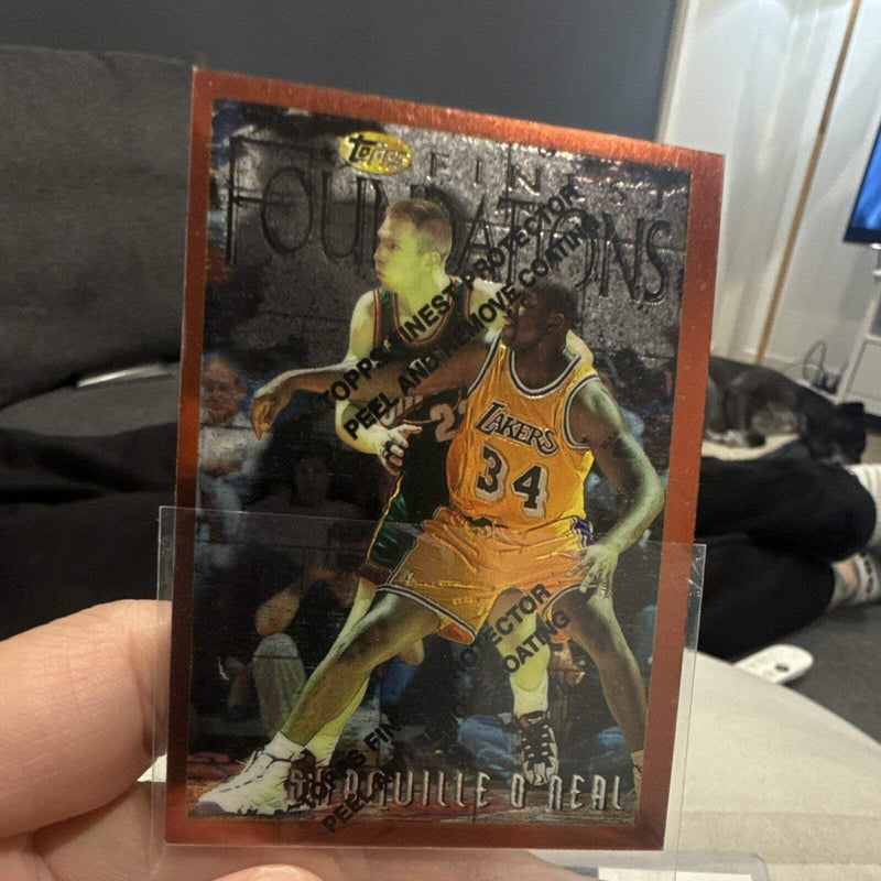 Topps Finest Foundation Insert Shaquille O'Neal Lakers #243 1996 970