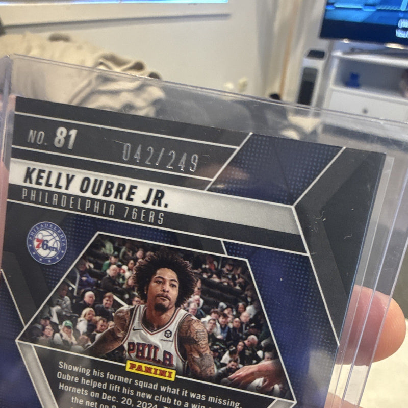 Panini 2024 25 Mosaic Kelly Oubre Jr. Philadelphia 76ers #81 Purple 042/2493