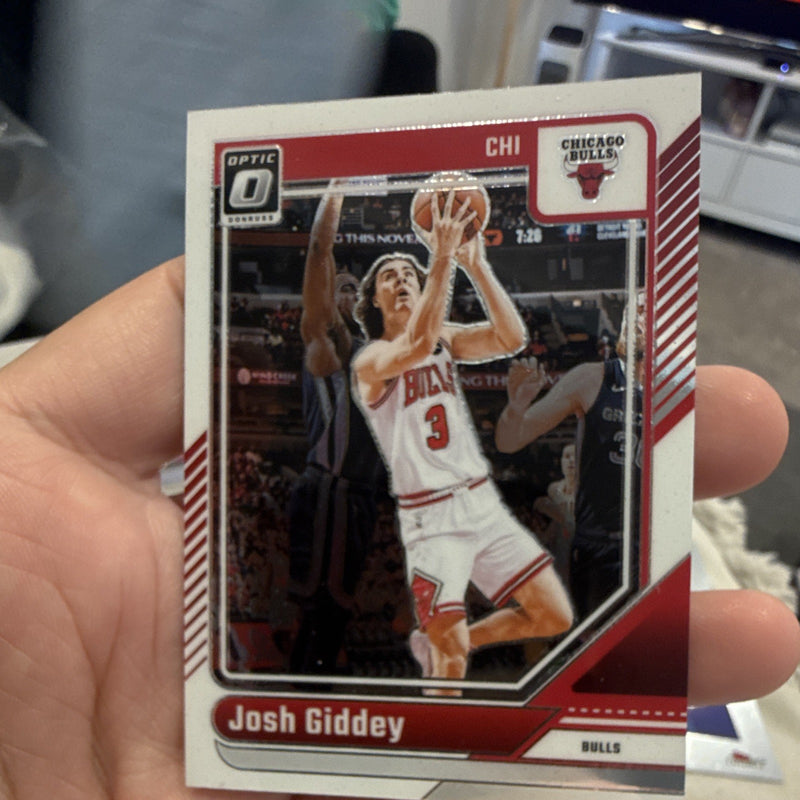 Josh Giddey Base Set 2024 25 Panini Donruss Optic Basketball 120 Bulls0