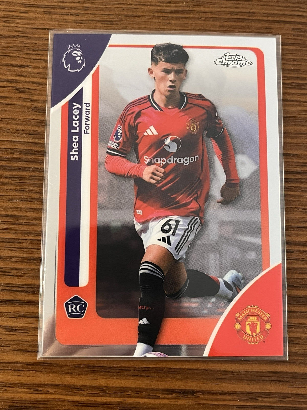 Shea Lacey Rookie Topps Chrome Premier League Manchester United 1381