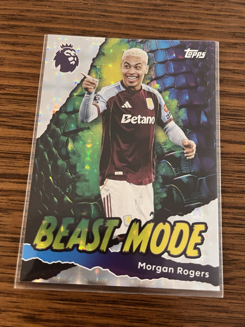 Topps Premier League Morgan Rogers Beast Mode Parallel Aston Villa #422 2025/260