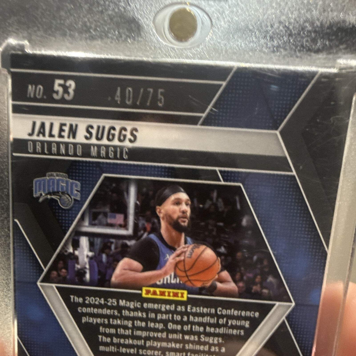 Panini Mosaic 2024 25 Jalen Suggs Orlando Magic #53 Serial Numbered 40/753