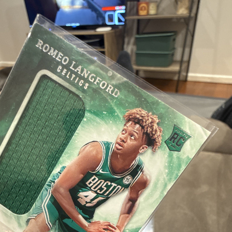 Panini 2019 20 Origins Romeo Langford Rookie Patch Auto   149 Boston Celtics2