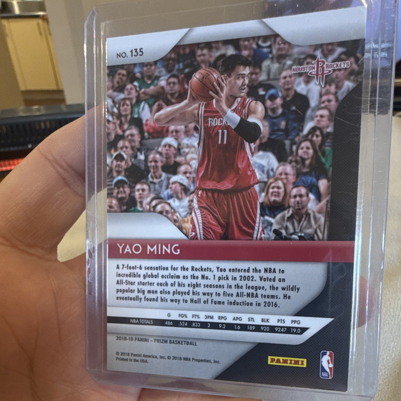 Panini Prizm 2018 19 Yao Ming Base Set Houston Rockets No. 1351