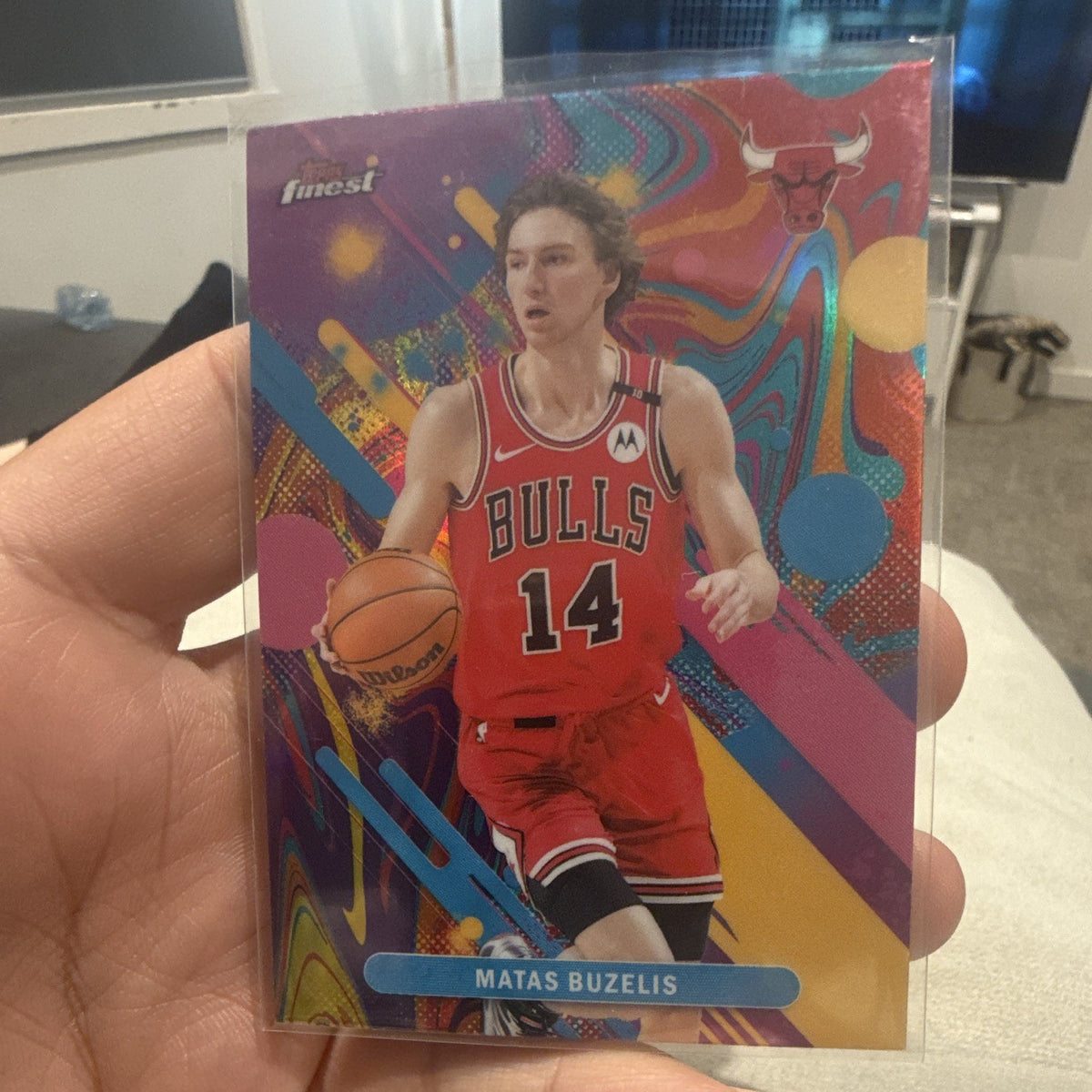 Topps Finest 2024-25 Matas Buzelis Chicago Bulls #36 Parallel/Variety0