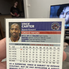 Topps Vince Carter Base Set 2003 04 Toronto Raptors #15 NBA Basketball Card2