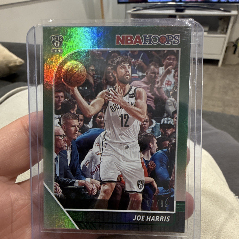 Panini NBA Hoops 2019 20 Joe Harris Green Holo Parallel #14 Nets 97/990