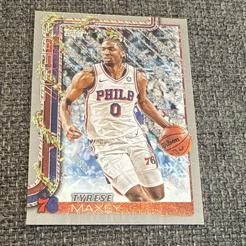 Topps Holiday Insert Tyrese Maxey Philadelphia 76ers H17 NBA 2024 250
