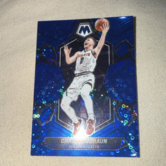 Panini 2023 24 Mosaic Christian Braun Blue Parallel #168 84/85 Denver Nuggets3