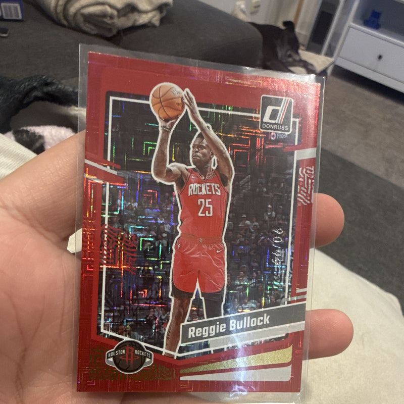 Reggie Bullock Parallel/Variety 2023 24 Panini Donruss 176 Rockets 90/991