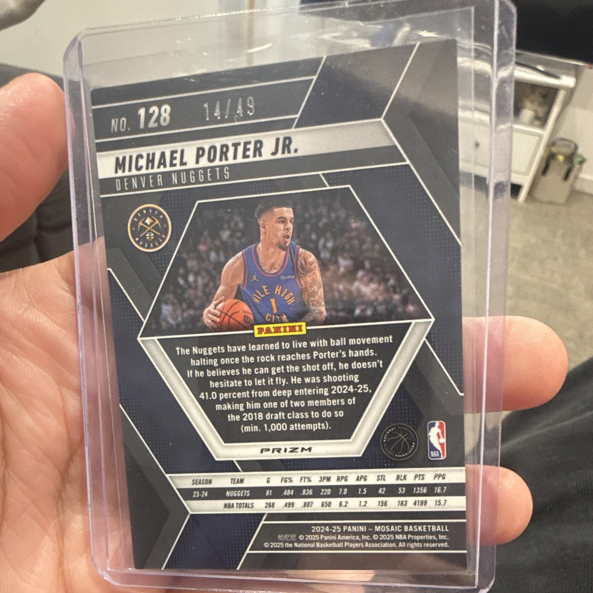 Panini 2024 25 Mosaic Basketball Michael Porter Jr. Nuggets #128 14/491