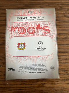 Topps UEFA Champions League Roots Insert Heung Min Son Bayer 04 RT 62