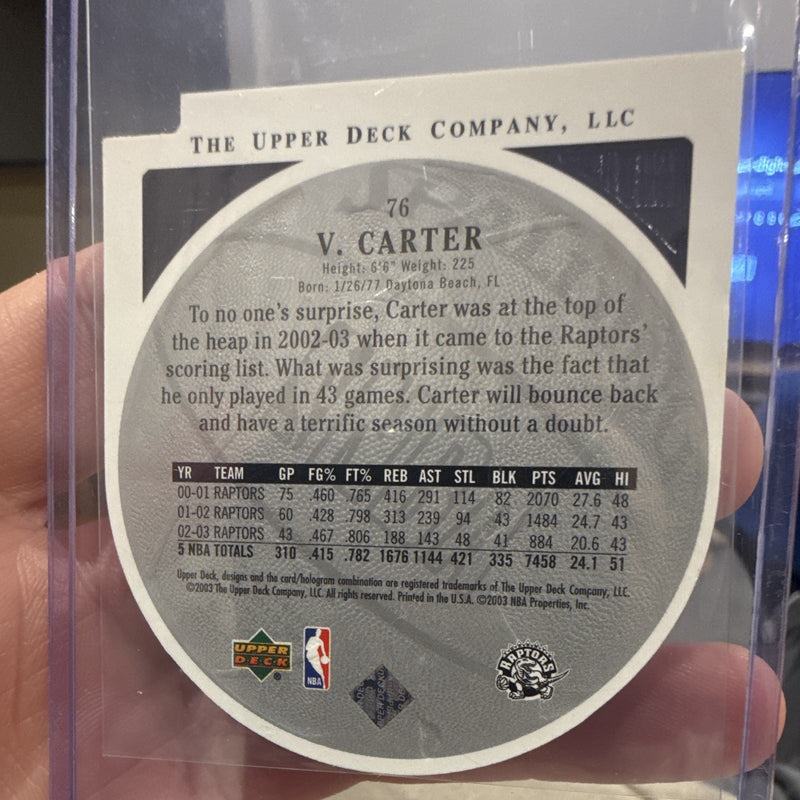 Upper Deck Vince Carter Standing O Insert Toronto Raptors 2003 #761