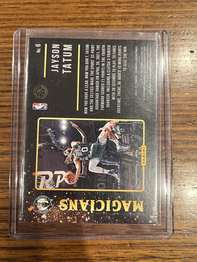 Panini Donruss Jayson Tatum Magicians Insert #6 2021 22 Boston Celtics2