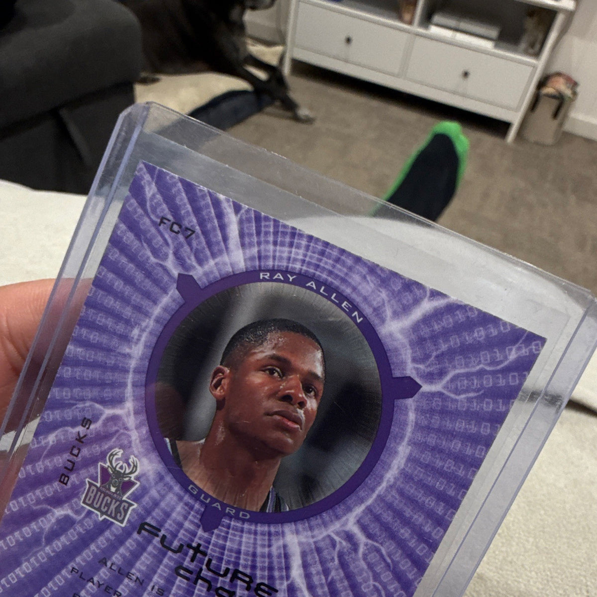 Upper Deck Ray Allen Milwaukee Bucks Future Charge Insert FC7 Basketball Card3