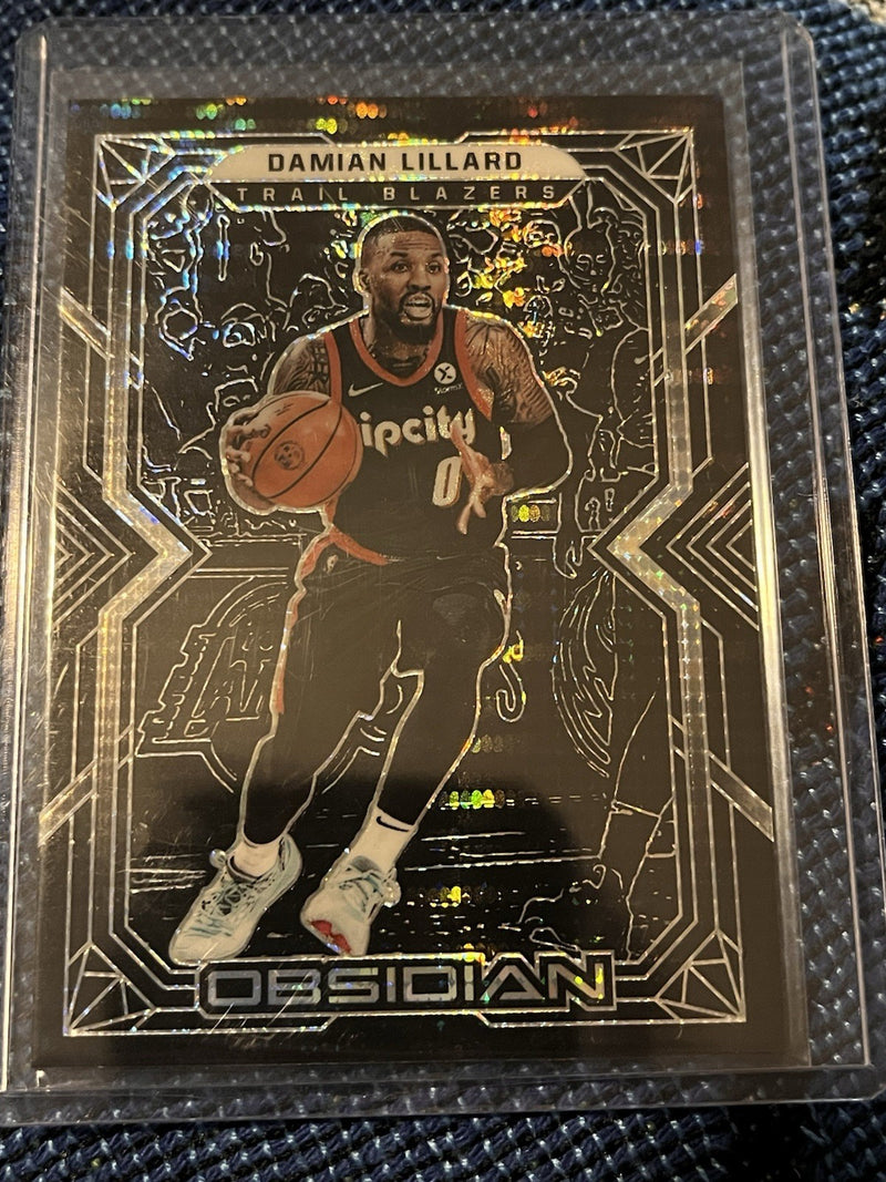 Damian Lillard Base Panini Obsidian Basketball 2021 22 #49 Trail Blazers1