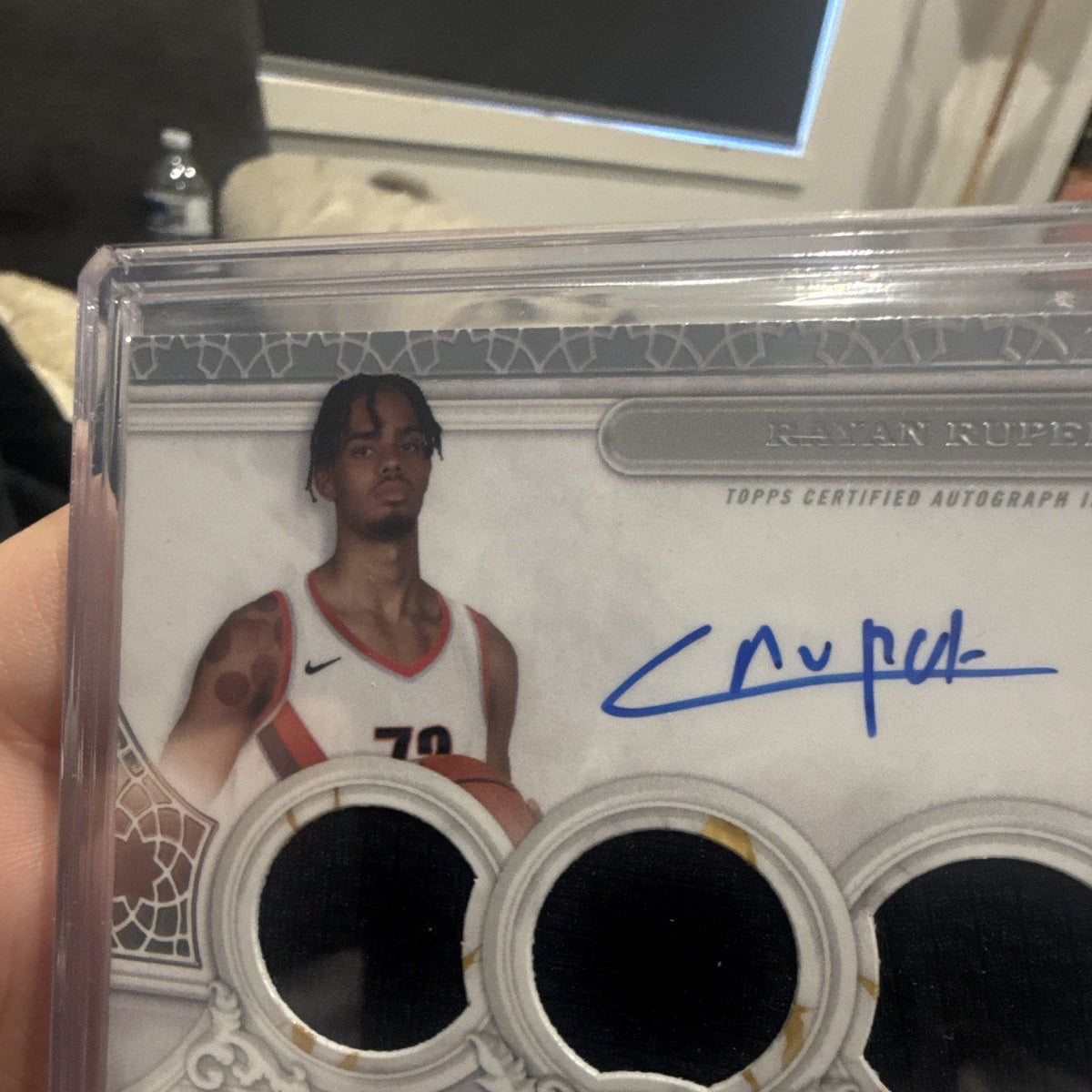 Topps 2023/24 Royalty Rayan Rupert SJS RR RC Auto Jersey 64/99 Trail Blazers3
