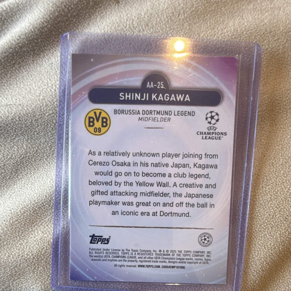 Shinji Kagawa Ageless Alchemy AA 25 Merlin UEFA Champions League Insert1