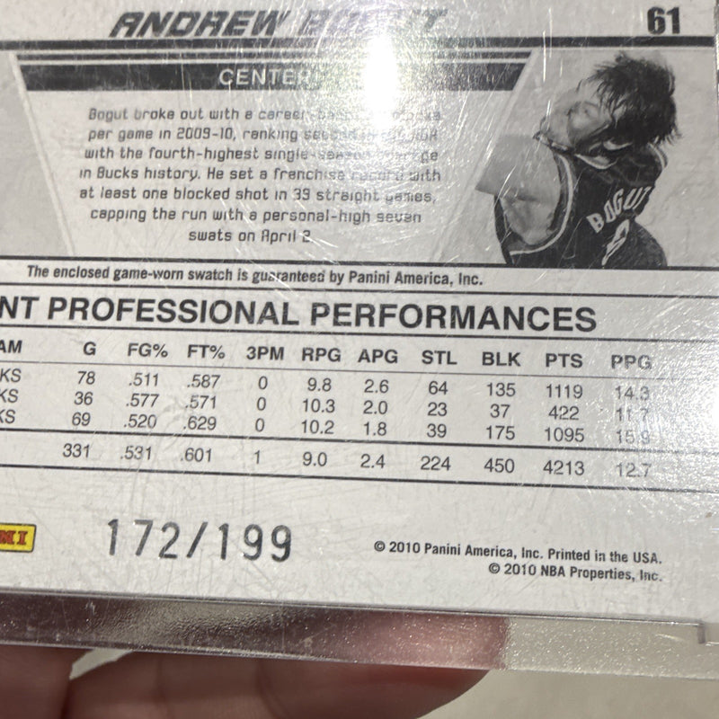 Panini 2010-11 Donruss Andrew Bogut Bucks Production Line #61 /1994