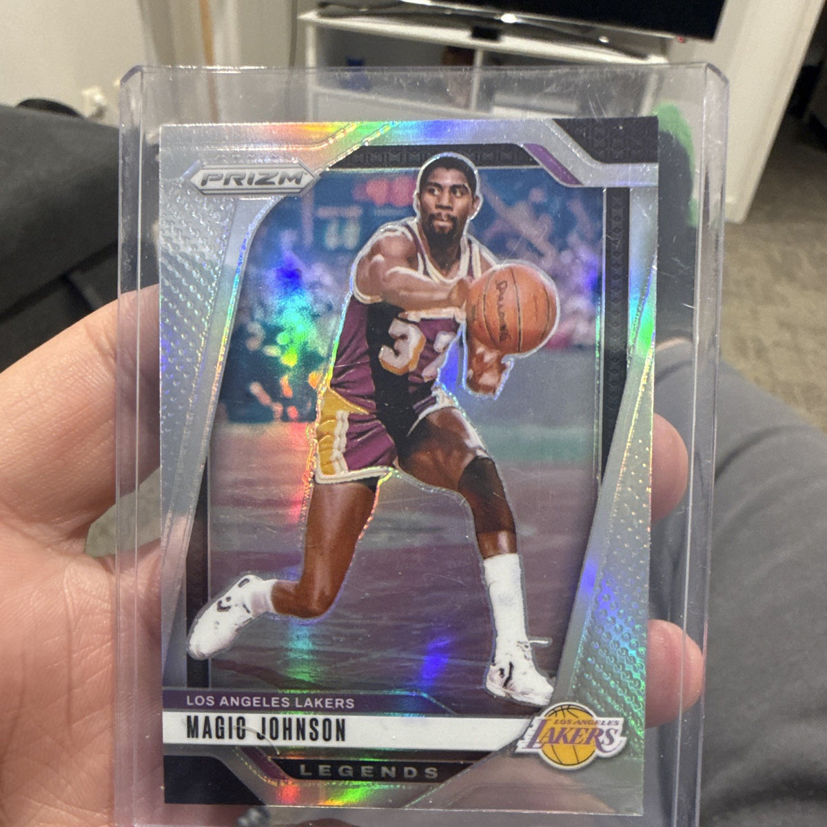 Panini 2024 25 Prizm Basketball Magic Johnson Legends Insert #294 Lakers0