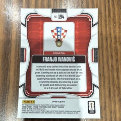 Panini Prizm FIFA World Cup 2026 Franjo Ivanović Croatia #194 RC Silver Prizm2