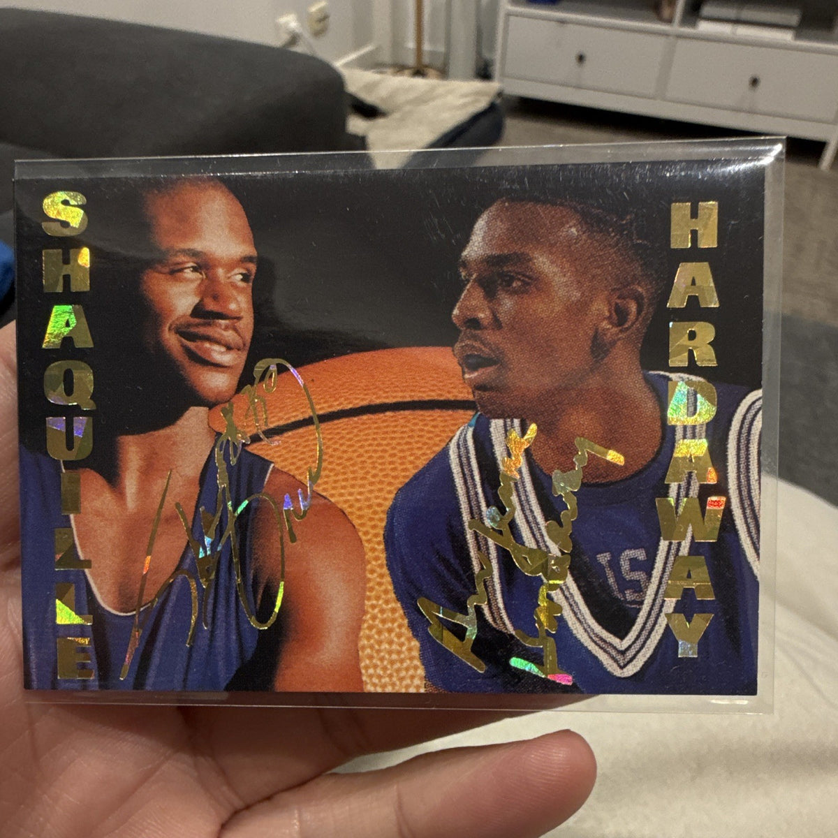 Sports Stars USA 93-94 Shaquille O'Neal Anfernee Hardaway Rookie Signed0