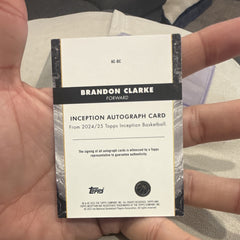 Topps Inception Basketball 2024 25 Brandon Clarke Auto AC BC Inception /992